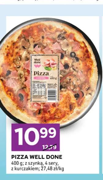 Pizza Well Done z kurczakiem +2 warianty