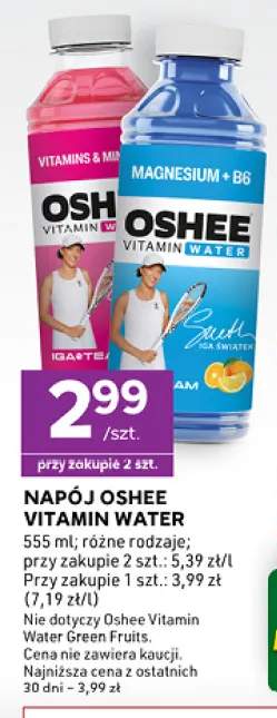 Napój Oshee Vitamin Water Magnesium + B6 +1 wariant