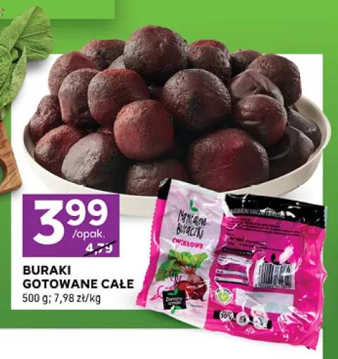 Buraki gotowane całe