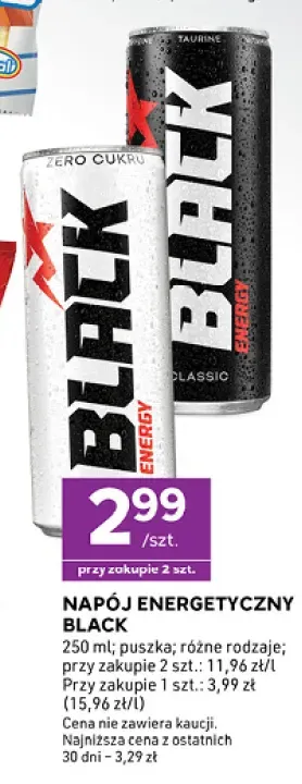 Napój energetyczny Zero Cukru Black +1 wariant