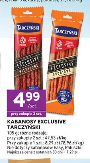 Kabanosy Exclusive Tarczyński drobiowe +1 wariant