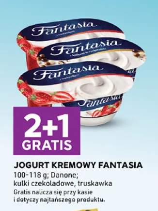 Jogurt kremowy Fantasia truskawkowy +1 wariant