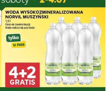 Woda wysokozmineralizowana Norvil Muszyński