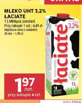 Mleko UHT 3,2% Łaciate
