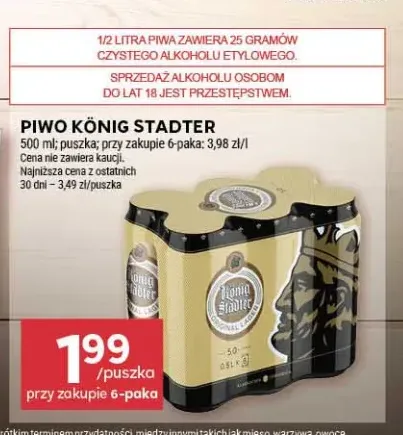 Piwo König Stadter 6-pak