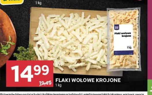 Flaki wołowe krojone