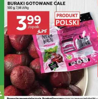 Buraki gotowane całe