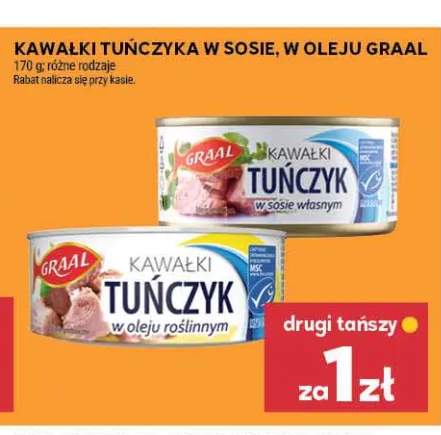 Kawałki tuńczyka w sosie własnym Graal +1 wariant