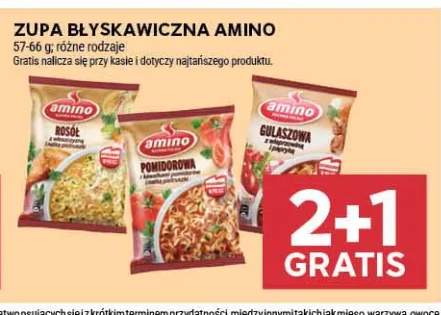 Zupa błyskawiczna Rosół Amino +2 warianty