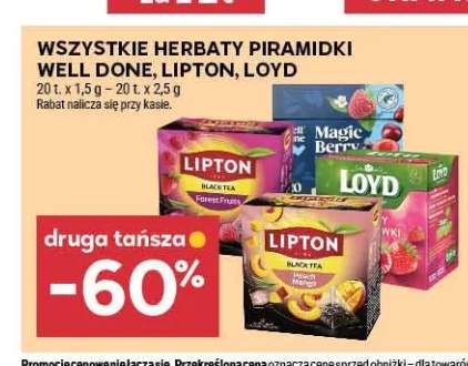 Herbaty piramidki Well Done, Lipton, Loyd +2 warianty