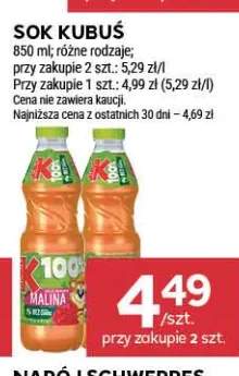 Sok Kubuś Malina +1 wariant