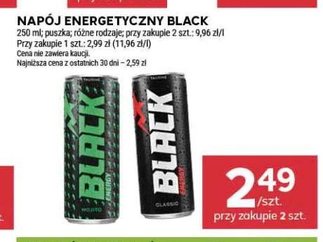 Napój energetyczny Black Energy +1 wariant