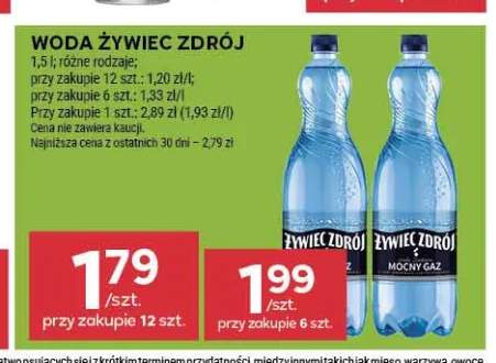 Woda Żywiec Zdrój Mocny Gaz