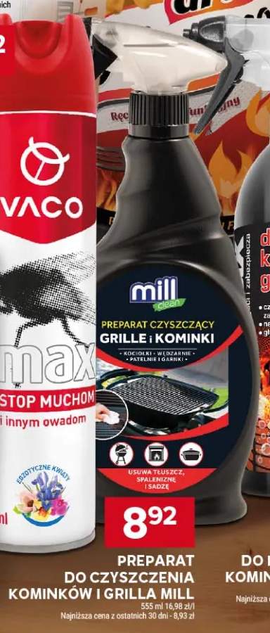 Preparat do czyszczenia kominków i grilla Mill