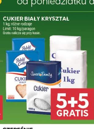Cukier biały kryształ Polski Cukier +1 wariant