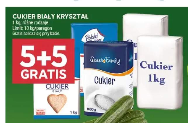Cukier biały kryształ Polski Cukier +1 wariant