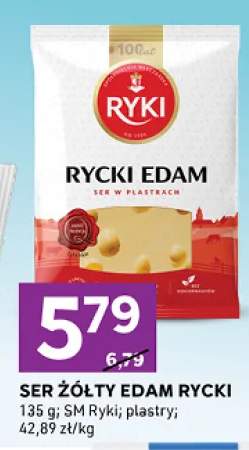 Ser żółty Edam Rycki