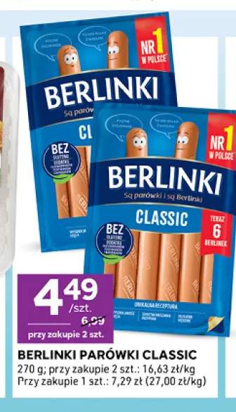 Parówki Berlinki Classic
