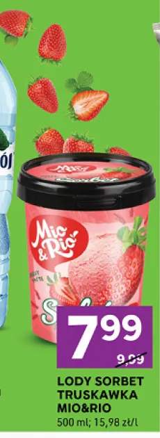 Lody sorbet truskawka Mio&Rio