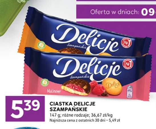 Ciastka Delicje Szampańskie Malinowe +1 wariant
