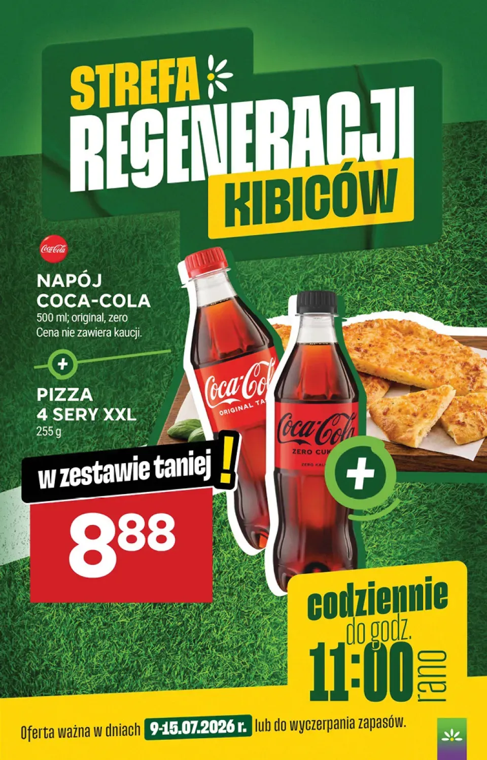 Zestaw napój Coca-Cola Original + pizza 4 sery XXL +1 wariant