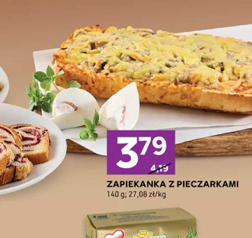 Zapiekanka z pieczarkami
