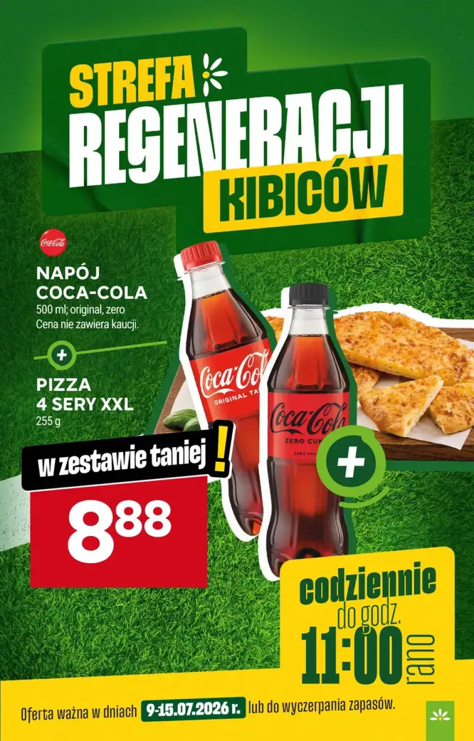 Zestaw napój Coca-Cola Original + pizza 4 sery XXL +1 wariant