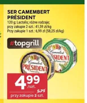 Ser Camembert President Naturalny +1 wariant