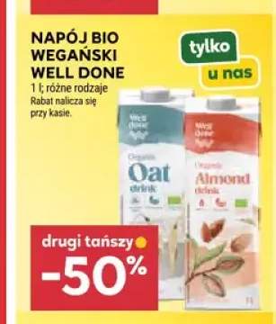 Napój migdałowy bio wegański Well Done +1 wariant