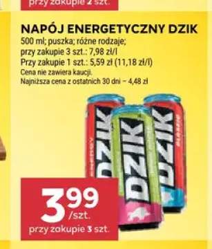 Napój energetyczny Dzik Arbuz +2 warianty