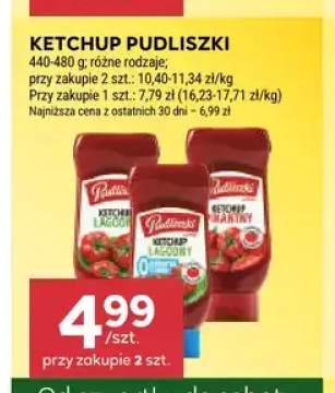 Ketchup łagodny Pudliszki +1 wariant