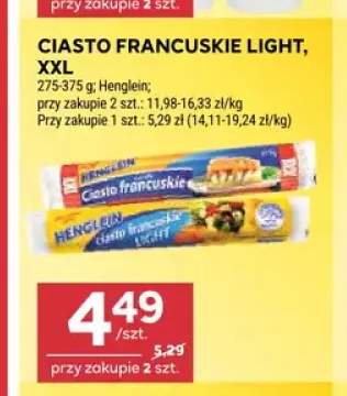 Ciasto Francuskie Light XXL Henglein