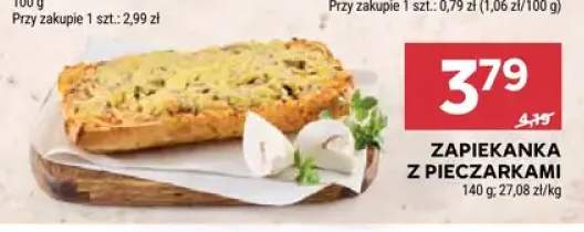 Zapiekanka z pieczarkami
