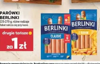Parówki Berlinki Classic +1 wariant