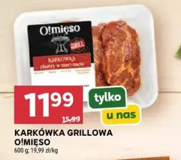 Karkówka grillowa plastry w marynacie O!Mięso