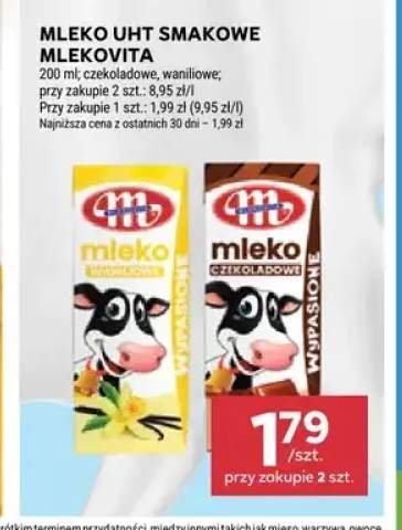 Mleko UHT smakowe waniliowe Mlekovita +1 wariant