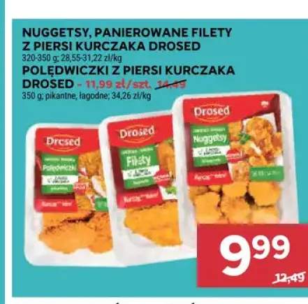 Nuggetsy z piersi kurczaka Drosed +3 warianty