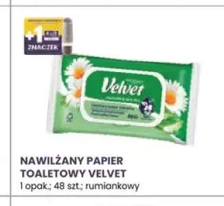 Nawilżany papier toaletowy Velvet rumiankowy