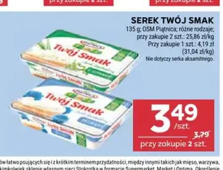 Serek Twój Smak naturalny OSM Piątnica +1 wariant