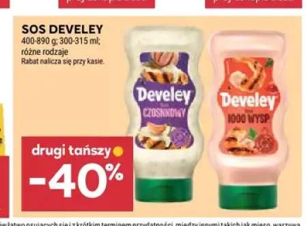 Sos czosnkowy Develey +1 wariant