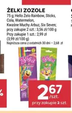 Żelki Zozole Hello Żelo Rainbow +5 wariantów