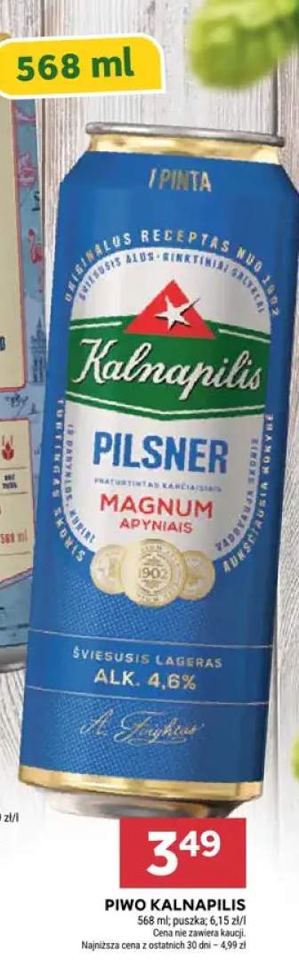 Piwo Kalnapilis Pilsner