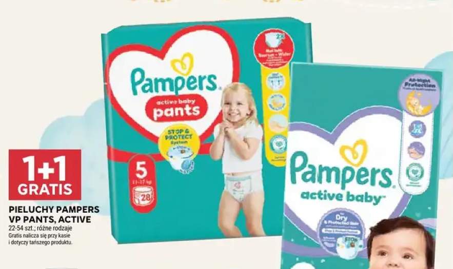 Pieluchy Pampers Active Baby VP +1 wariant