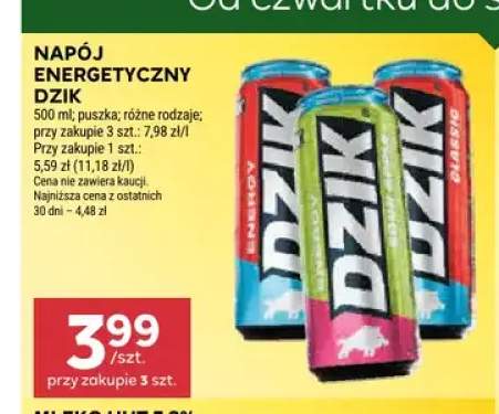 Napój energetyczny Dzik Energy +2 warianty