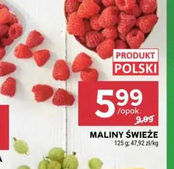 Maliny świeże polskie