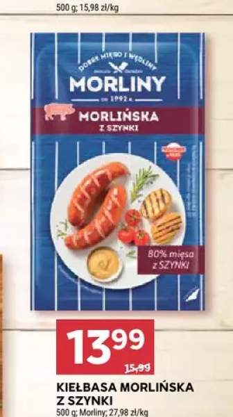 Kiełbasa Morlińska z szynki Morliny