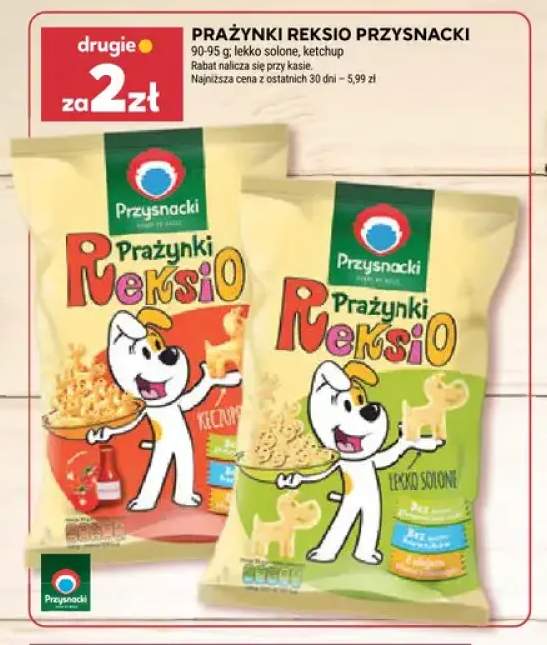 Prażynki Reksio Przysnacki lekko solone +1 wariant