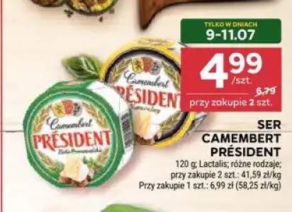 Ser Camembert Président klasyczny +1 wariant