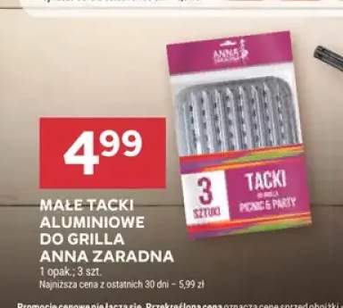 Małe tacki aluminiowe do grilla Anna Zaradna 3-pak