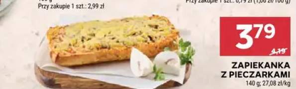 Zapiekanka z pieczarkami